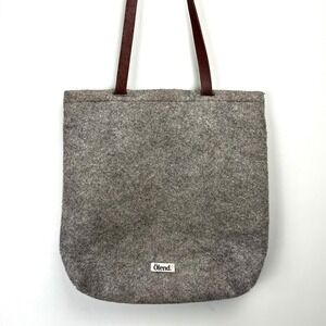 Olend Auster Grey Felt Tote Bag  Backpack School Bag Minimalist Travel Scandi